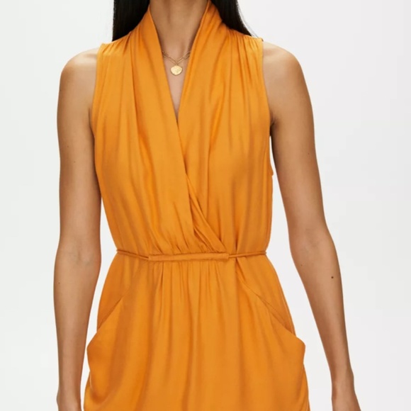 Aritzia Wilfred Sabine Coral Dress  XXS - Picture 1 of 2